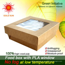 2013 Newest Fast Food Packaging,Square Fast Food Box With Window